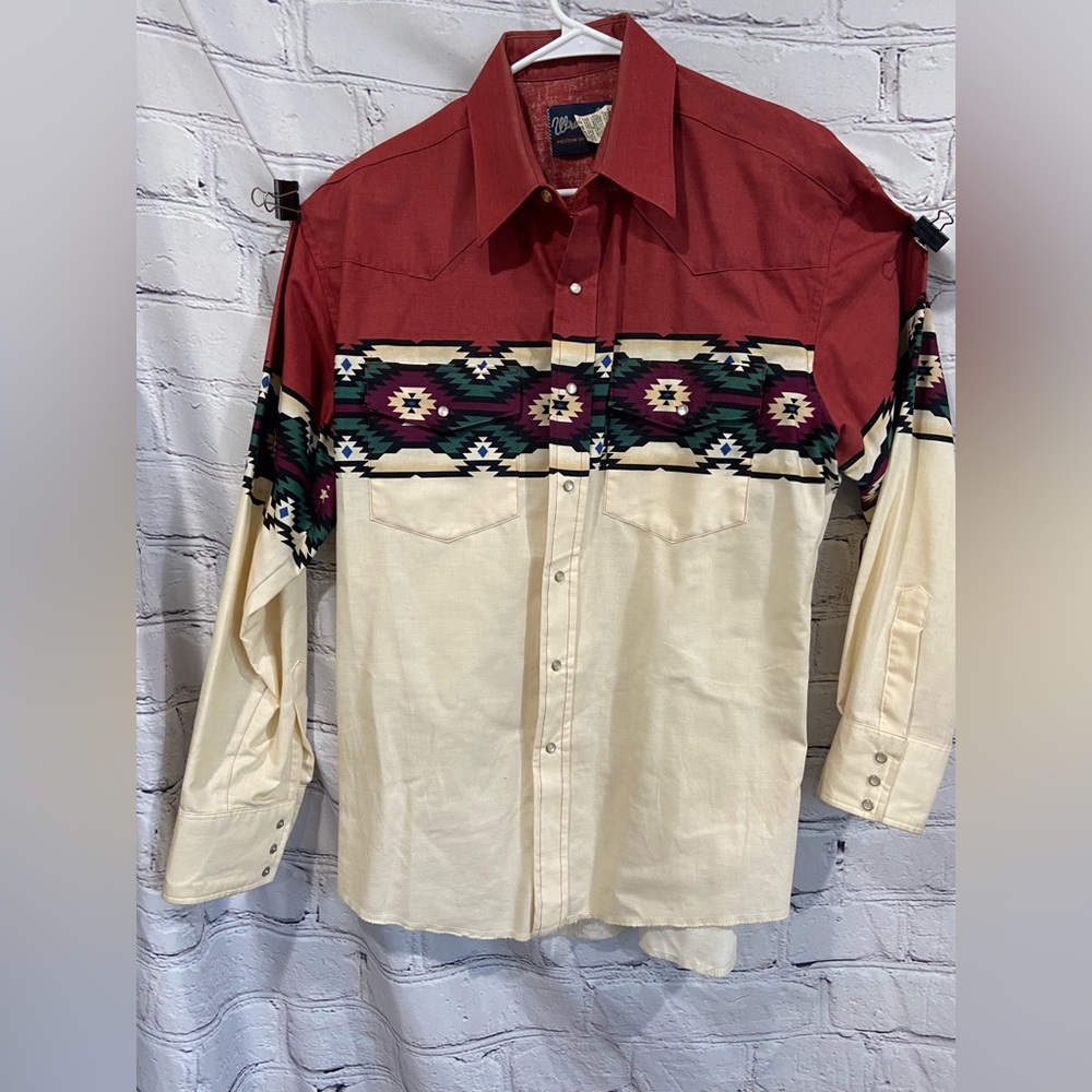 Vintage Wrangler Navajo western shirt